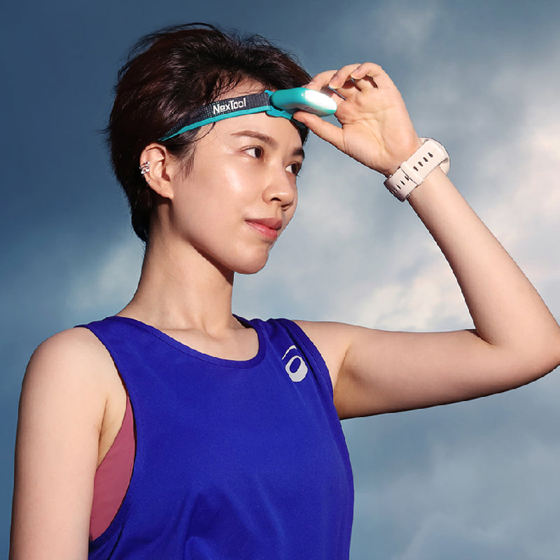 Rechargeable Adjustable Headlamps for Runners, with Head Band, Hat Clip & Bike Clip