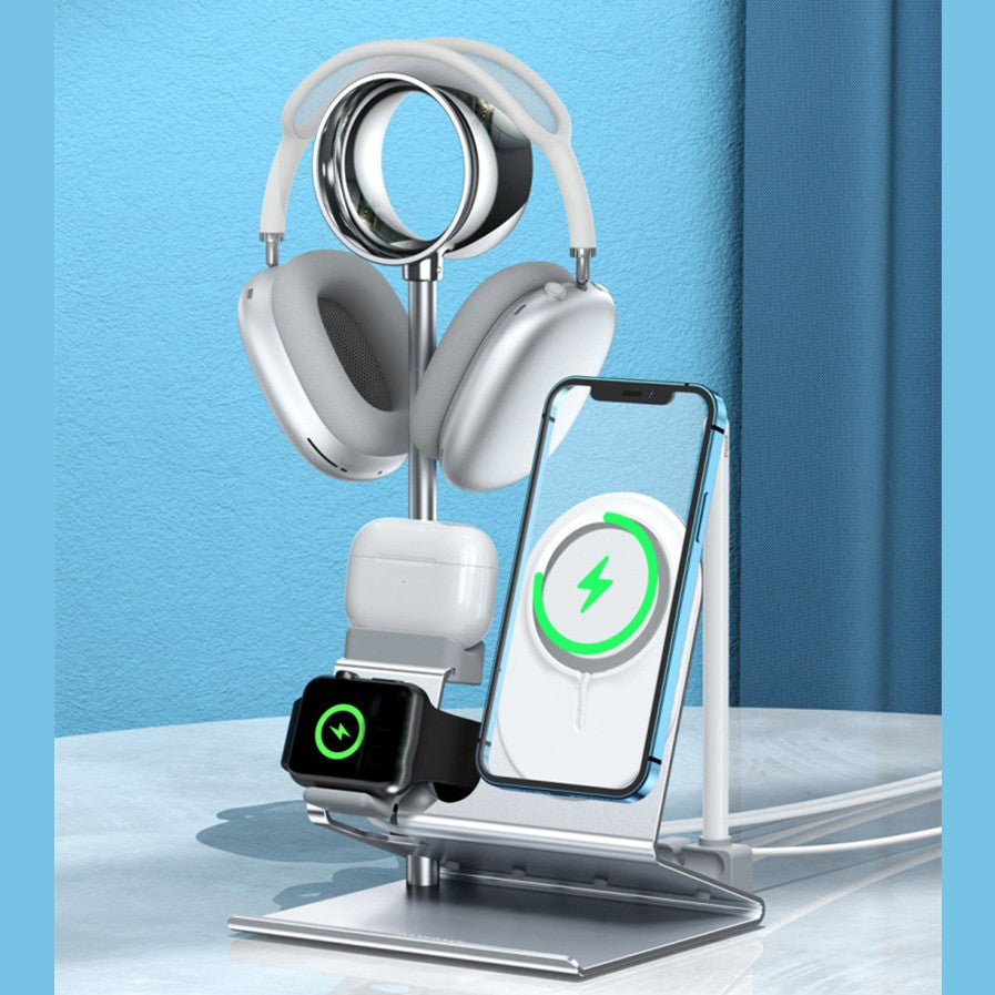 5-in-1 Nightstand Desk Organizer, for Phone, Watch, Headphones, Earbuds & Pencil