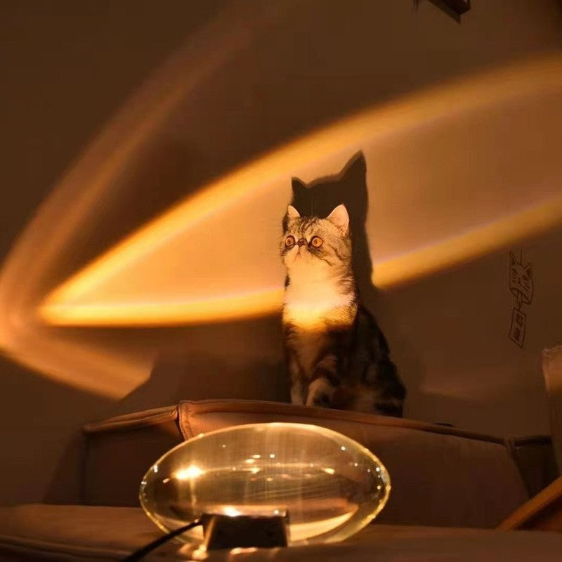 Sunset Projection Lamp, with Beautiful Light & Minimalist Design, for Bathroom, Photos & More