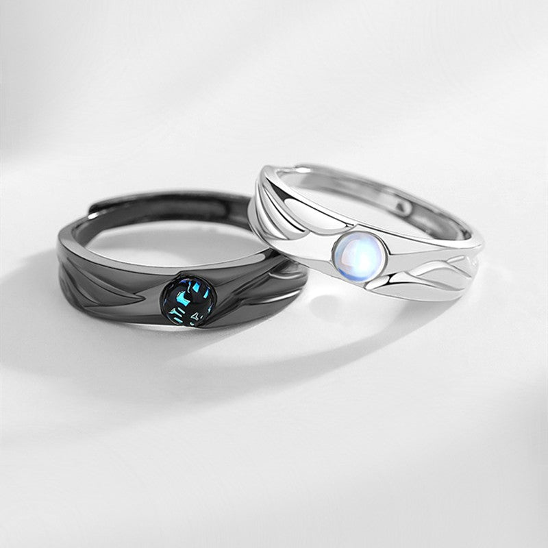 925 Sterling Silver Couple Rings for You and Your Partner, Best Gift for Valentine's Day