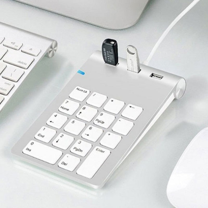 Portable Laptop Numeric Keypads, with 3*USB3.0 Ports & Sleek Design, for Windows & IOS