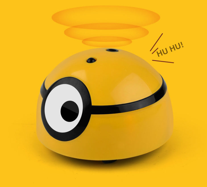 Interactive Intelligent Cute Runaway Toy, with Remote Control, Shinning LED Light & Realistic Sound, for Kids, Cats, Dogs & More