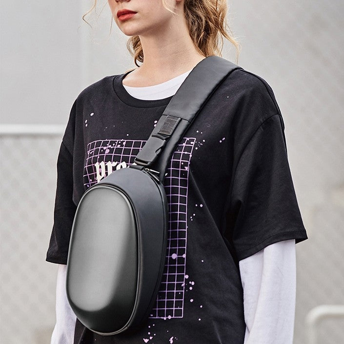 Waterproof Sling Bag, with Hard Shell, Anti-impact Design and Large Capacity, for Travel, Outing and More