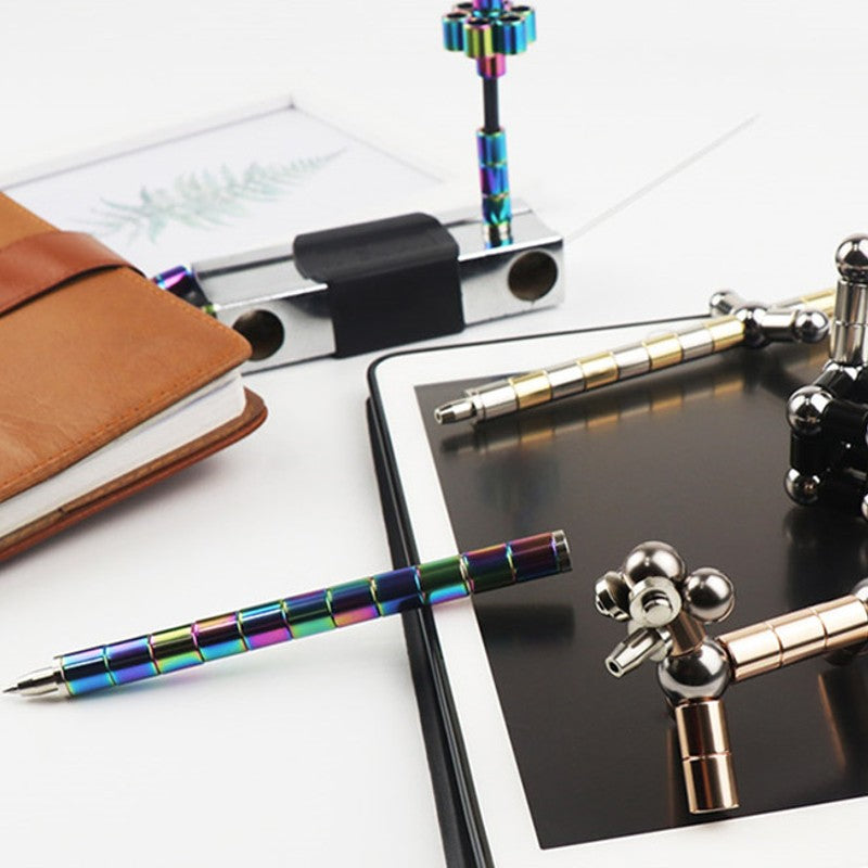 Multifunction Magnetic Metal Ballpoint Pen, Gift for Kids or Friends