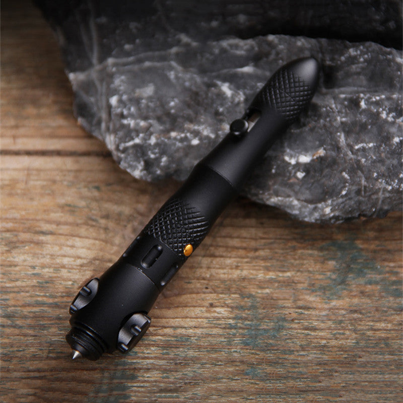 Multi-function EDC Pen, with Window Breaker, Light & Spinner