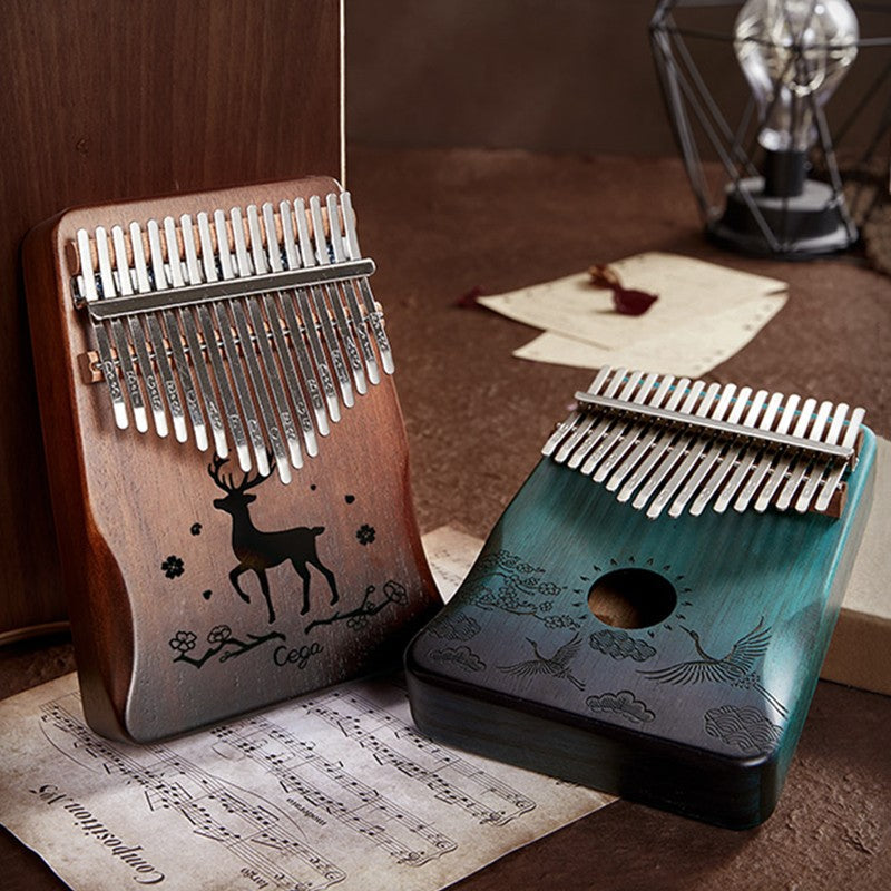 Portable Kalimba, with 21 Keys & Solid Wood Board, for Kids, Adult, Beginners, Professional