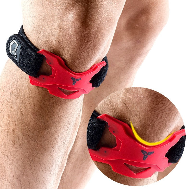 Patella Knee Brace Stabilization Strap, with Elastic Silicone Pad, Breathable & Adjustable Design, for Running, Cycling, Squats & More (1 Pair)