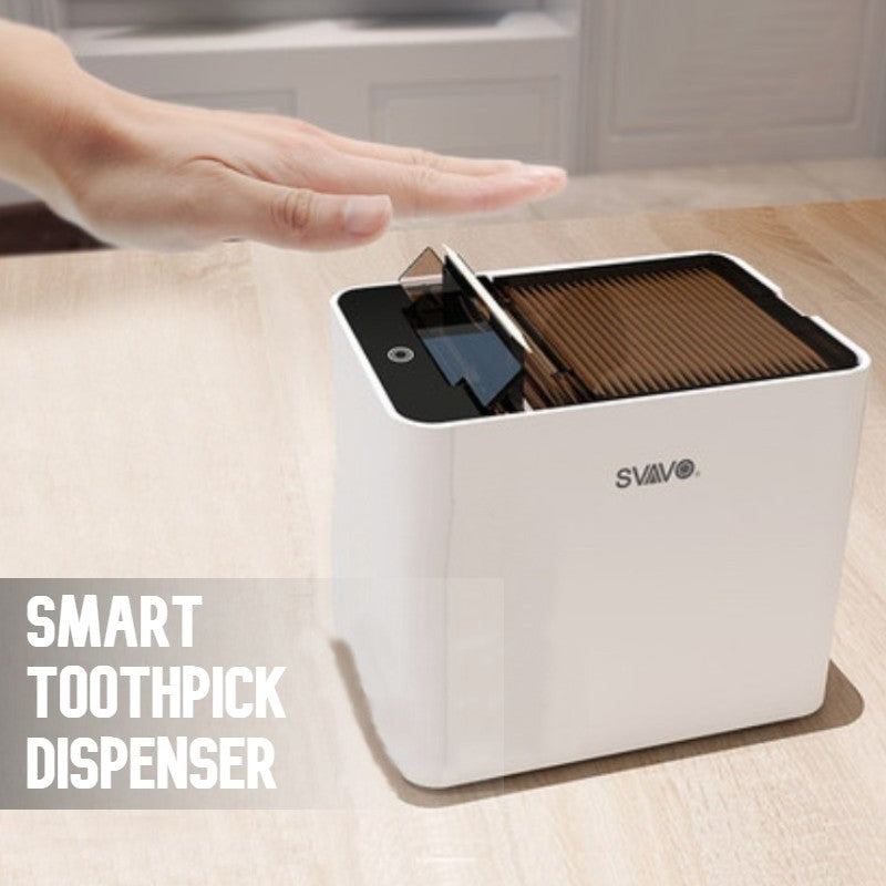 Automatic Smart Toothpick Dispenser with UV Disinfection, Reusable Toothpicks & Infrared Sensor, for Home, Restaurant & Office