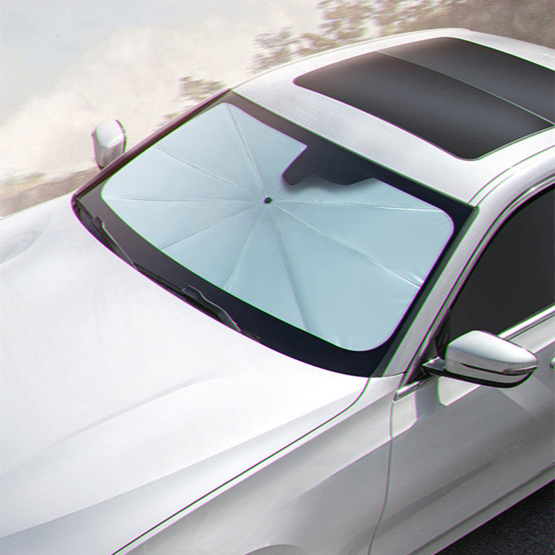 Car Windshield Sunshade Umbrella, Fits Windshields of Various Sizes