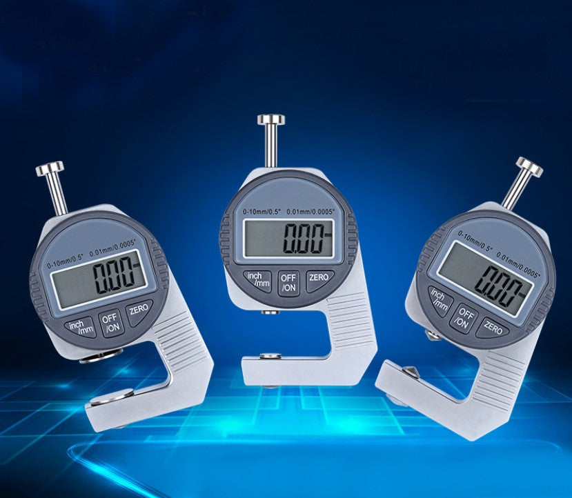 Portable Electronic Digital Dial Thickness Gauge (0~12.7mm), with Precise LCD Display, Available in Three Probes