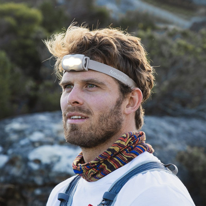 Rechargeable Waterproof Bright LED Headlamp, with Adjustable Angle & Brightness
