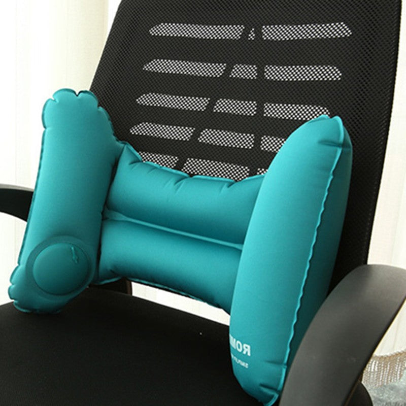 Ultralight Ergonomic Inflatable Camping Travel Pillow, for Neck & Lumbar Support