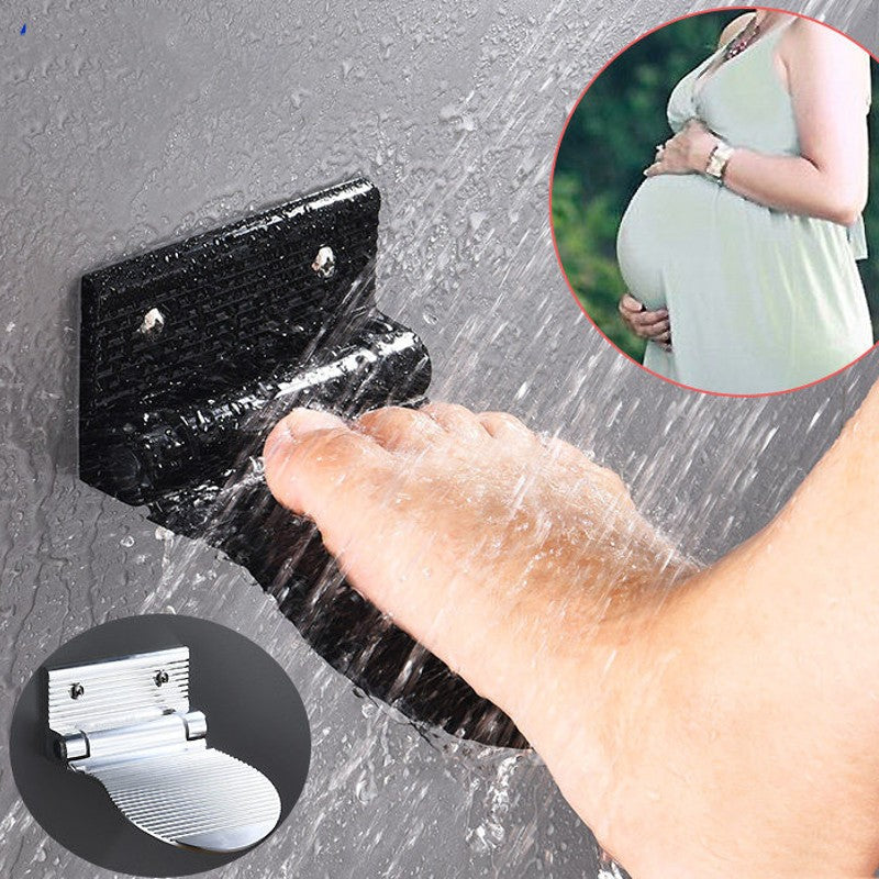 Non-slip Bathroom Shower Footrest Pedal, for Shaving Legs (1-Pack)