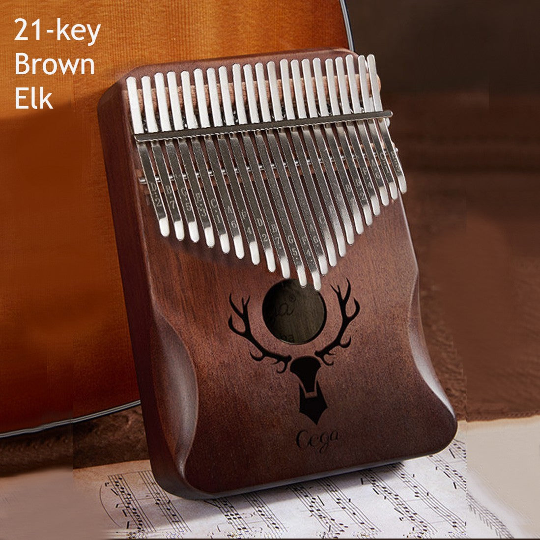 Portable Kalimba, with 21 Keys & Solid Wood Board, for Kids, Adult, Beginners, Professional