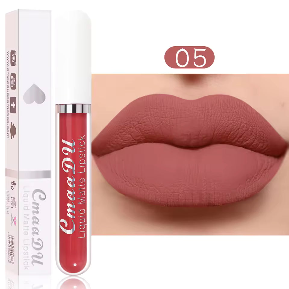 Waterproof Matte Liquid Lip Gloss Long Lasting 8 Hours Smooth Finish For Perfect Pout Look