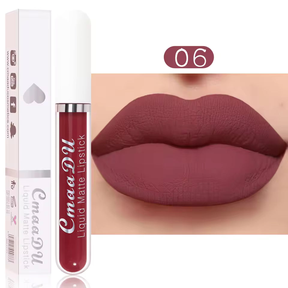 Waterproof Matte Liquid Lip Gloss Long Lasting 8 Hours Smooth Finish For Perfect Pout Look