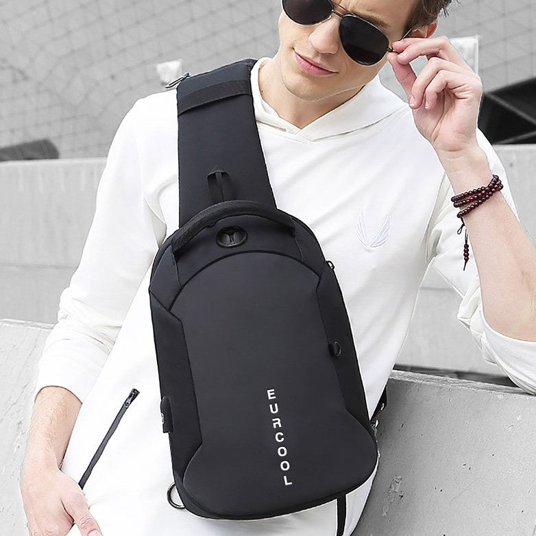 Multifunctional Lightweight Packable Sling Bag, with Multi-layer Compartments, Large Capacity, Waterproof Fabric & Large Opening, for Trip, Commute, Hiking & More