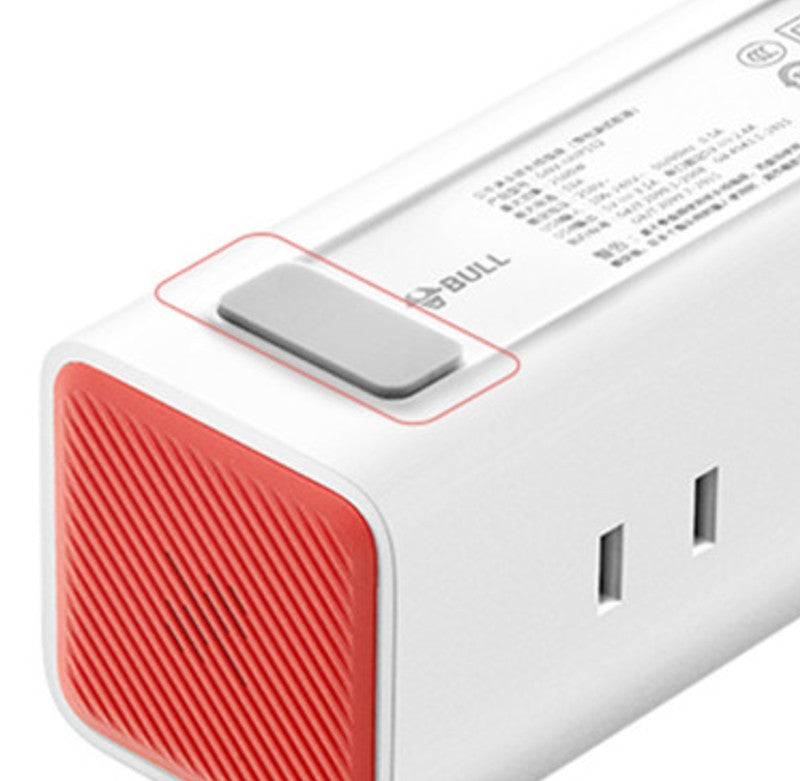 3-in-1 USB Charger, Power Strip, Alarm Clock, with Adjustable Light, 3 USB Ports & 2 Outlets, for Bedside, Home, Hotel, Office
