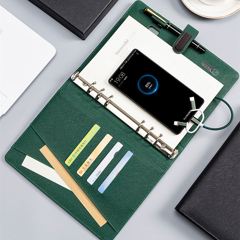 Multifunctional Wireless Charging Notebook Powerbook