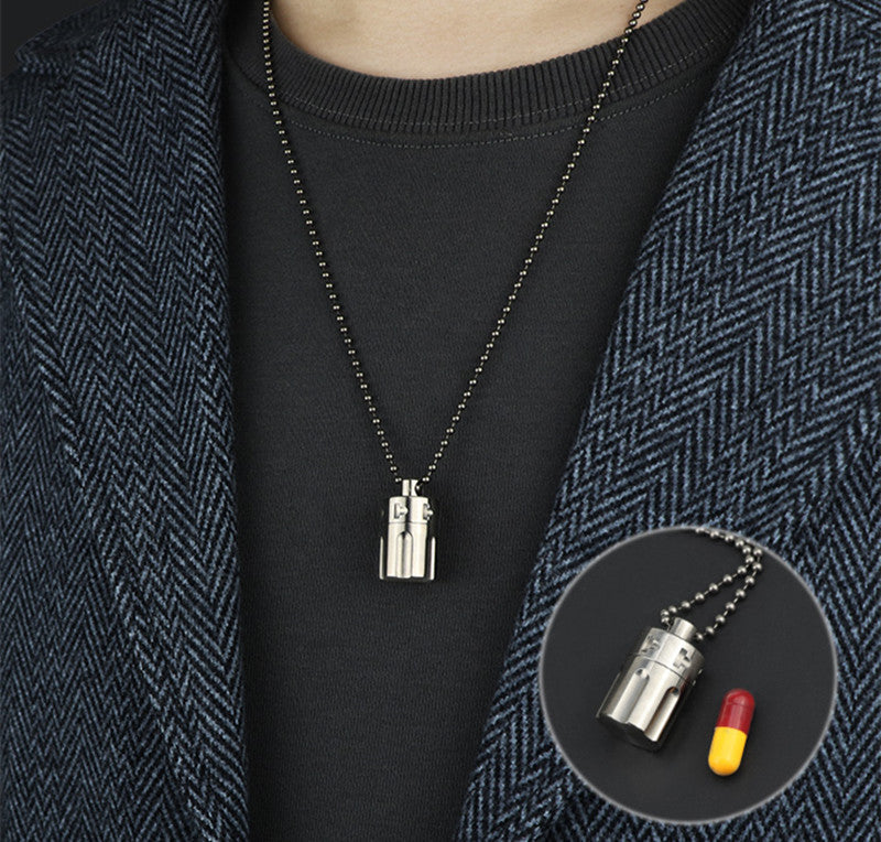 Titanium EDC Portable Mini Pill Box