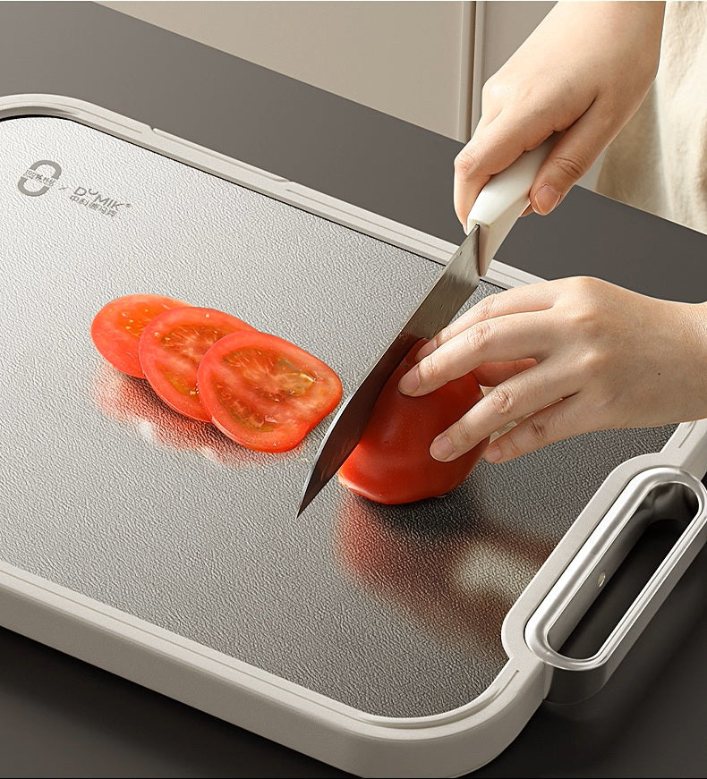 Pure Titanium Double-Sided Cutting Board - Antibacterial, Mold-Proof, Food-Grade Kitchen Essential