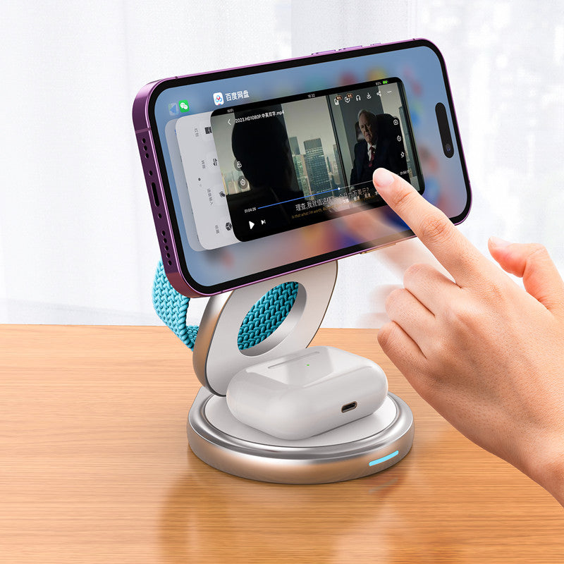 Foldable Wireless Magnetic Charging Stand