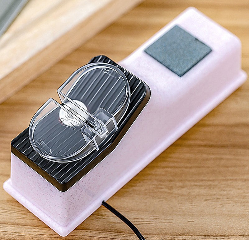 Rechargeable Multifunctional Electric Knife Sharpener, with 6 Replaceable Grinding Discs, for Dull Knives
