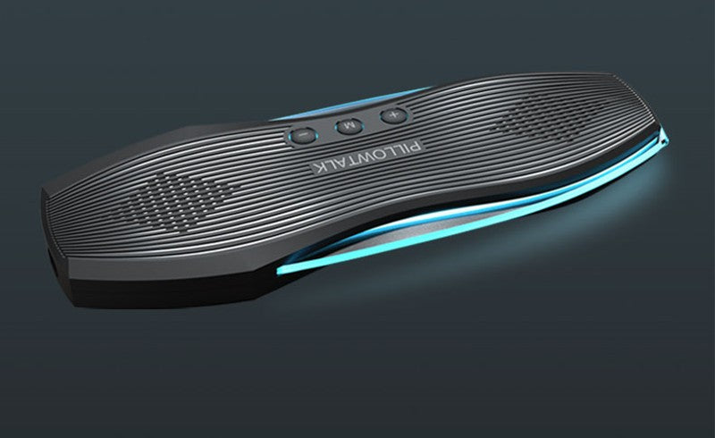 Portable & Rechargeable Under-Pillow Bluetooth Speaker, with HD Microphone, Timing System and Night Light, for Rest, Driving and More