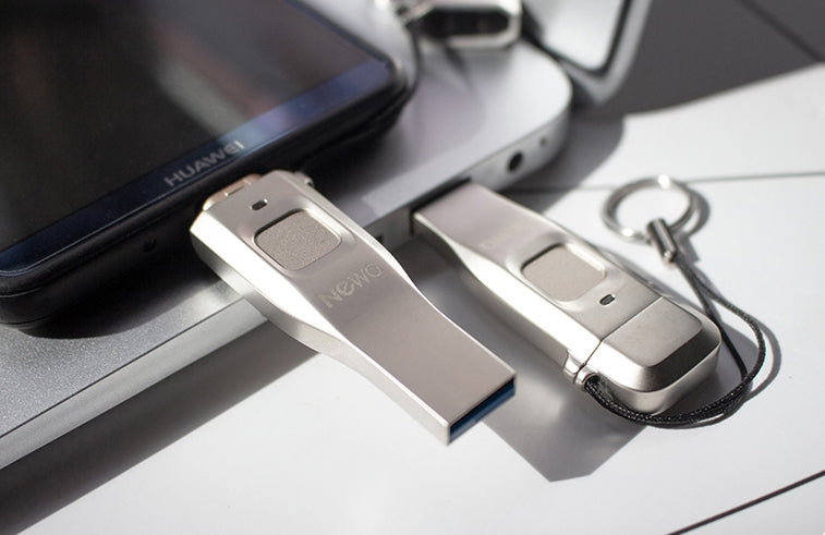 USB3.0 Fingerprint Encryption USB Flash Disk with APP Management System, for Business / Personal Data Security