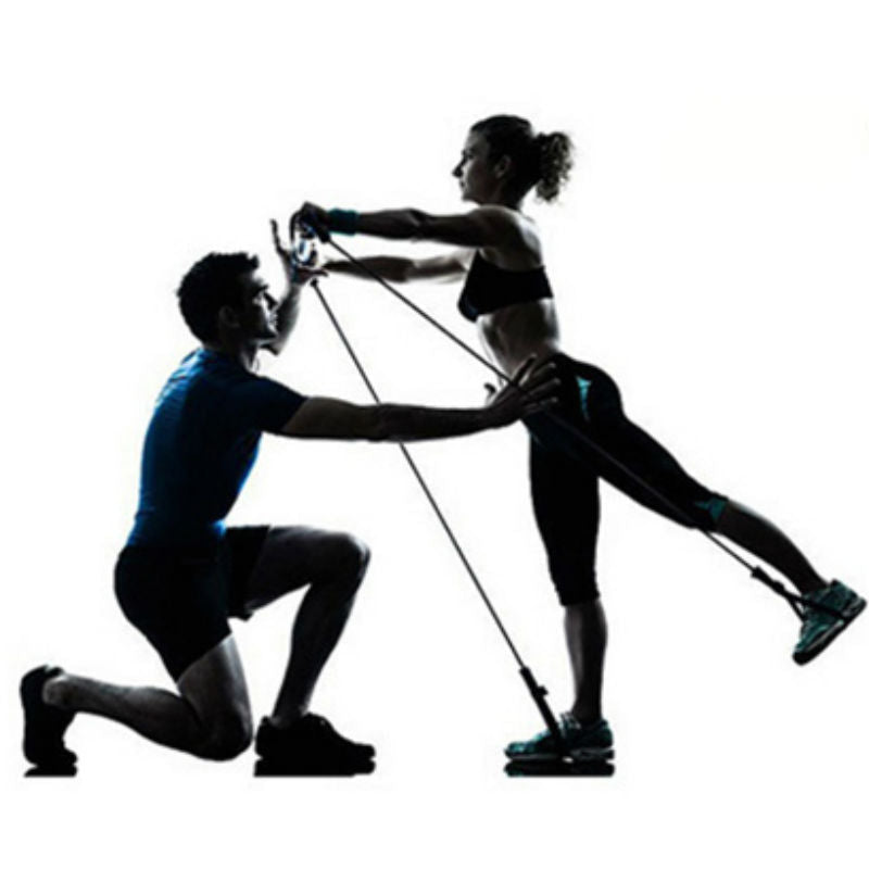 8-in-1 Portable Pilates Bar Kit with Resistance Band, Foot Loop, Ideal for Home Total Body Workout, Gym, Weightlifting