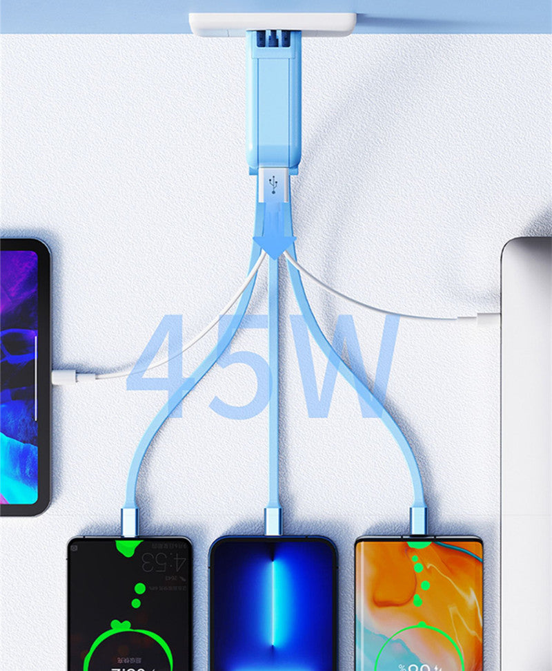 Multifunctional Telescopic All-In-One Travel Charger (US Standard)