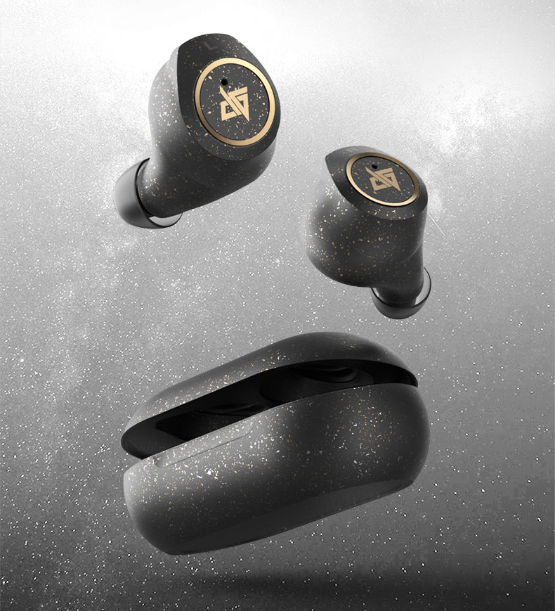 Bluetooth 5.0 Wireless Headset with Touch Control, Noise Reduction, Fast Connection, HiFi Sound Quality, & IPX5 Waterproof, for Home, Office & School (Starry Black)