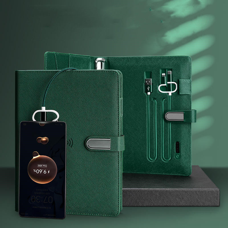 Multifunctional Wireless Charging Notebook Powerbook