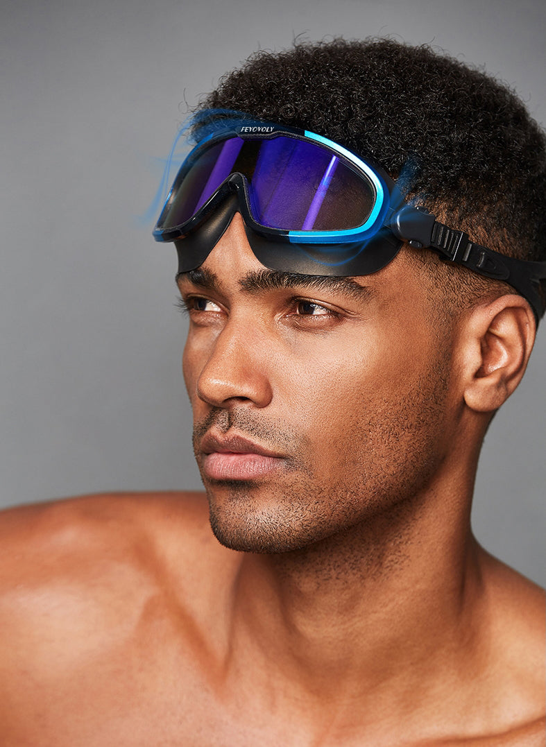 Anti-fog Swim Goggles With Prescription, Up to -7.0, No Leaking, Crystal Clear & 180¬∞ Panoramic Vision, With Protective Case
