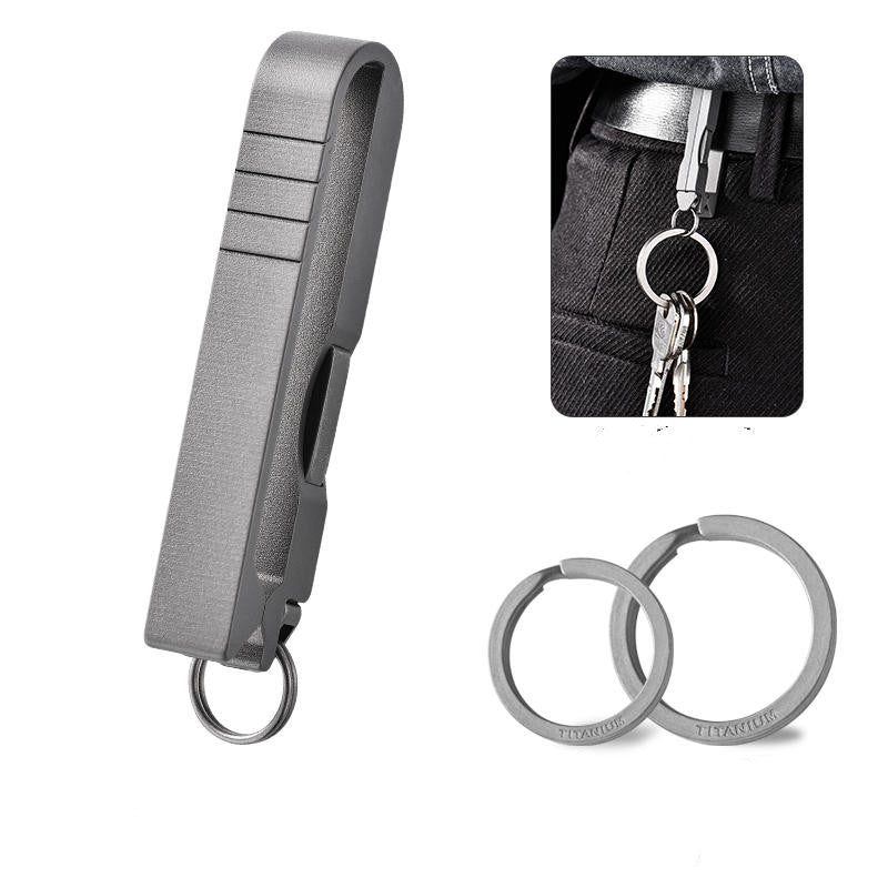 Titanium Alloy EDC Car Keychain