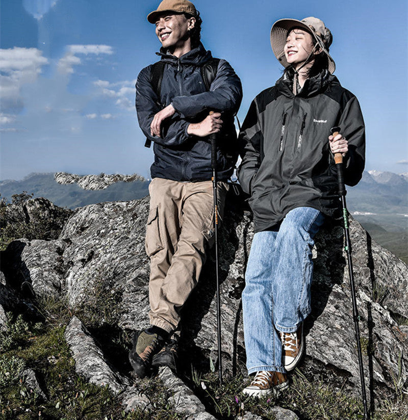 Outdoor Folding Portable Aluminum Alloy Trekking Pole
