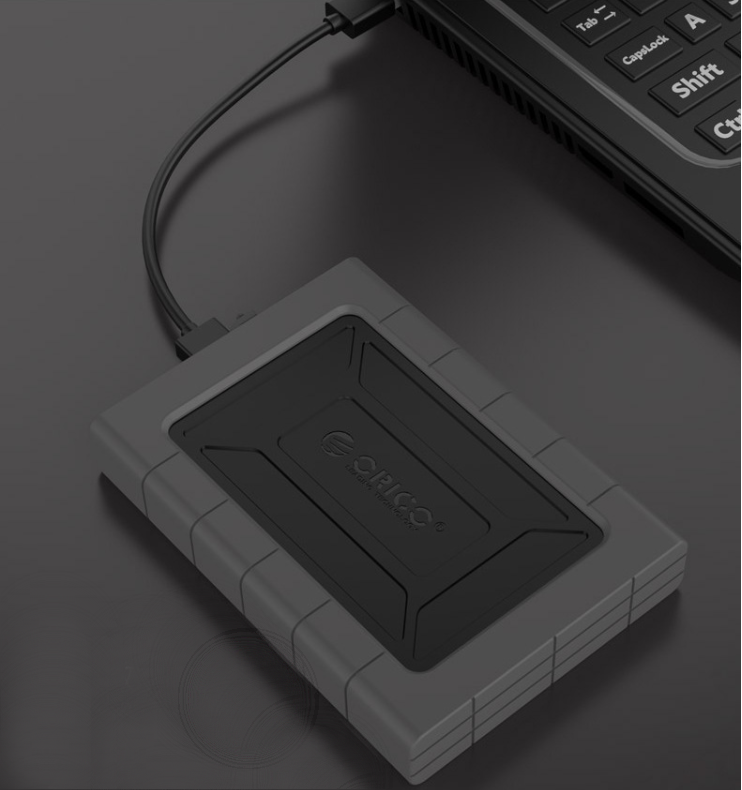 Tool-Free 2.5" USB 3.0 External Hard Drive Case, Hard Drive Enclosure with 5Gbps High-Speed, for SSD HDD & Support UASP SATA III