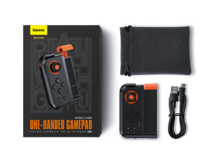 Wireless Bluetooth Mobile Game Controller with Flexible Joystick, Programmable Buttons & Ambient Light, for All Phones