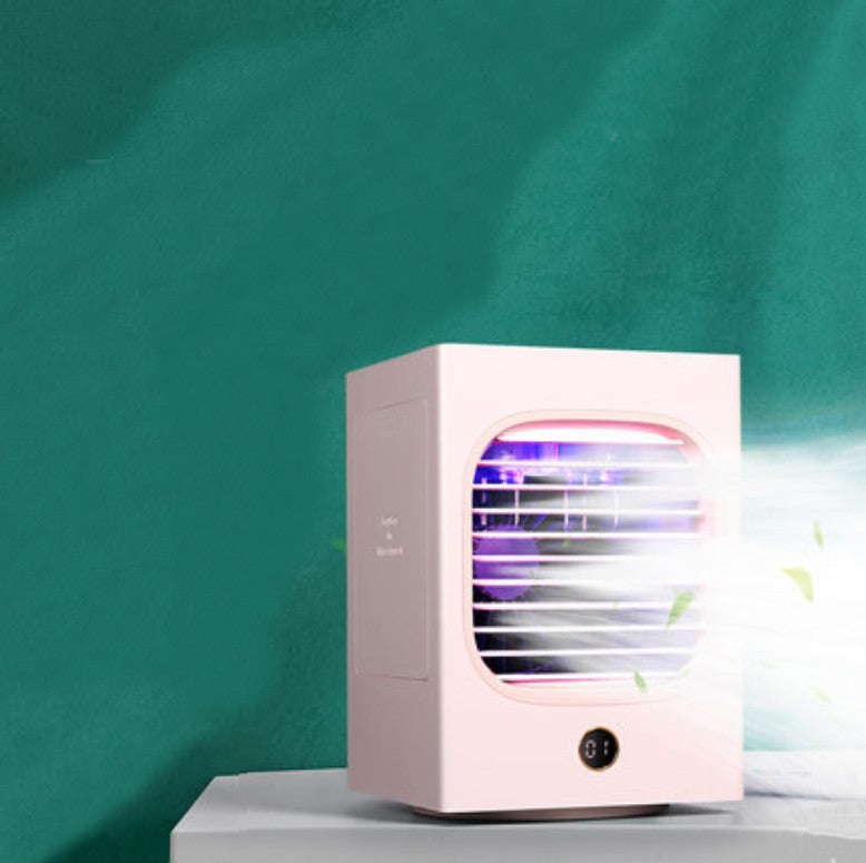 Rechargeable Head-shaking Fan, with 120¬∞ Head-shaking, UV Lamp, Fast Cooling, Digital Display, 3 Modes, Low Noise and Big Wind, for Home, Office, Party and More