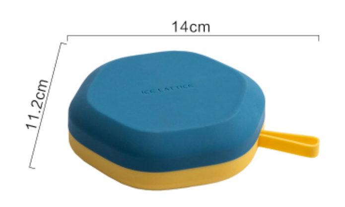 Silicone Ice Mold with 12 Hexagon or 24 Square Cavities, with Food Grade Silicone, Dustproof Lid, Dishwasher Safe and Easy to Demold