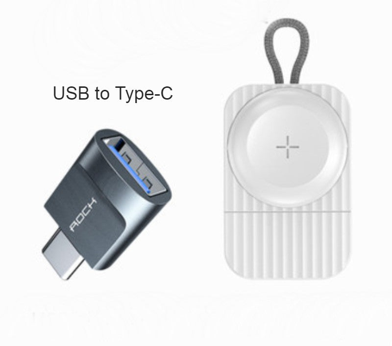 Portable iWatch Wireless Charger, with 2.5W High Power, 2.5h Fast Charging, Automatic Magnetic Attraction, Multiple Protection and Working Status Indicator