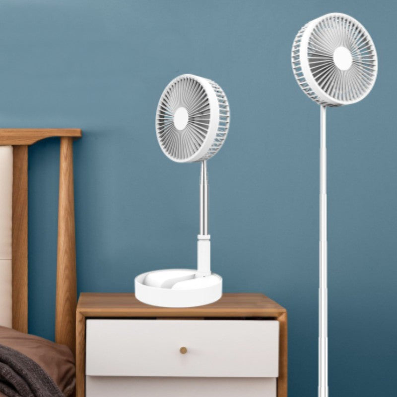 Multifunctional Retractable Fan, with Strong Wind, Long Battery Life, Three Adjustable Angles, Adjustable Wind, for Desktop and Floor