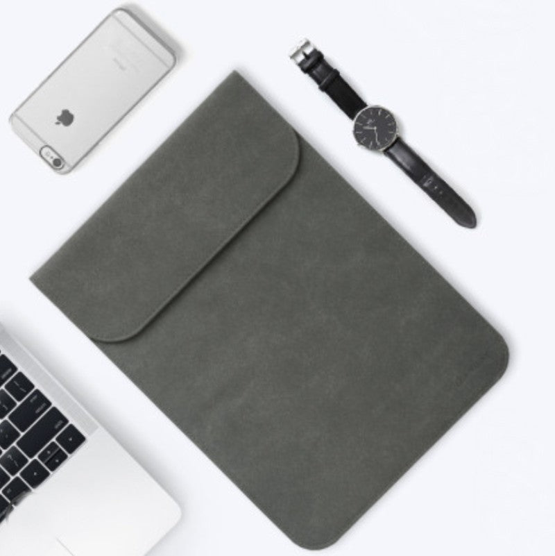 Portable Ultra-thin Laptop Sleeve Cover, with Slim Design, Delicate Fluff and Invisible Magnetic Buckle