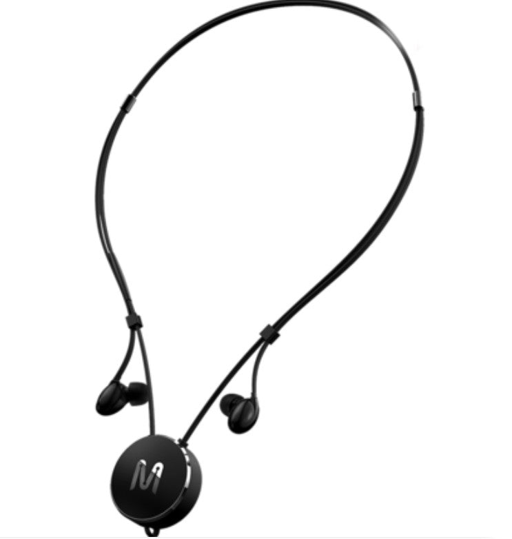 Neckband Headphones with Adjustable Design, Easy-to-Store Cable, Double Coil Design and High Sound Quality