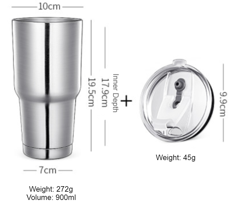Stainless Steel Vacuum Insulation Travel Mug with Reusable Straw and Crystal Clear Lid, for Water, Coffee, Cold and Hot Beverage