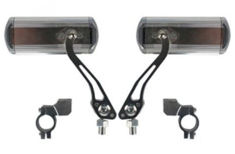 Adjustable & Rotatable Bicycle Rear View Mirror, with aluminum bracket and Tool-free Installation, for Safe Cycling