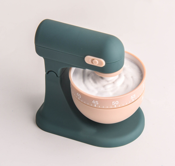 60-Minute Mechanical Timer, No Batteries Required, with Creative Coffee Machine Shape and Loud Alarm, for Home and Kitchen