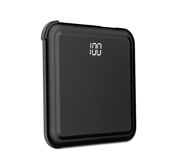 Tinier & Thinner Solar Power Bank with 3-in-1 Concealable Cable
