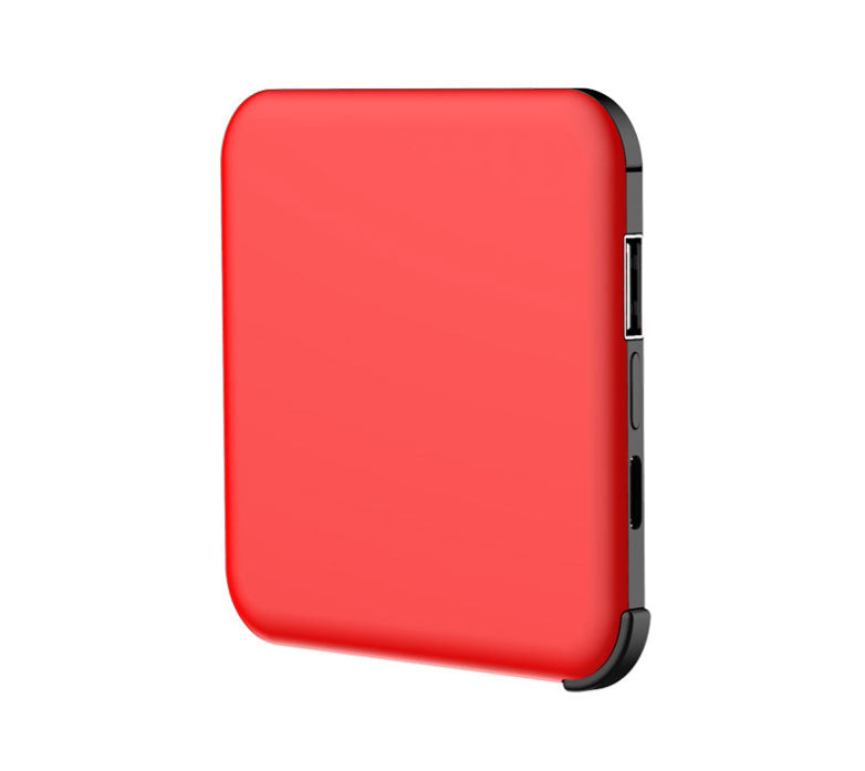 Tinier & Thinner Solar Power Bank with 3-in-1 Concealable Cable