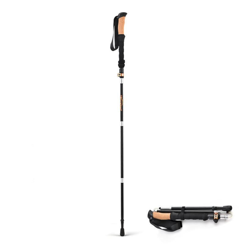 Outdoor Folding Portable Aluminum Alloy Trekking Pole